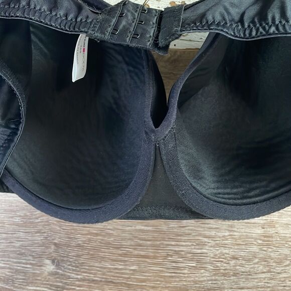 Avenue Body Bra Back 3 Hook Closure Umderwire Size 46B, Black - Picture 5 of 11